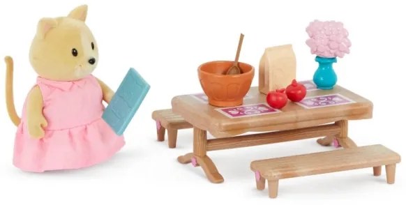 Li'l Woodzeez - Játékkészlet hálószoba és étkező bútorok