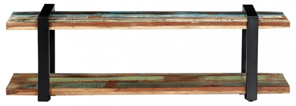 tömör újrahasznosított fa TV szekrény 130 x 40 x 40 cm