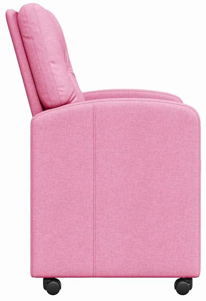 Kerekes Étkező Székek 2 pcs Rózsaszín 57 x 67 x 95 cm szövet