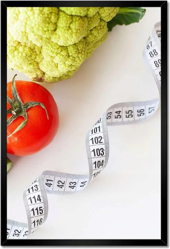 Poszterek keretben 40x60 Zöldség mérőszalag