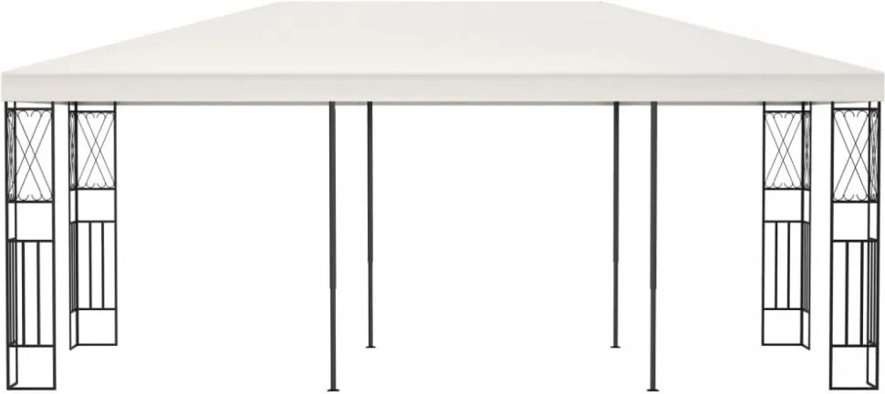 krémszínű szövetpavilon 3 x 6 m