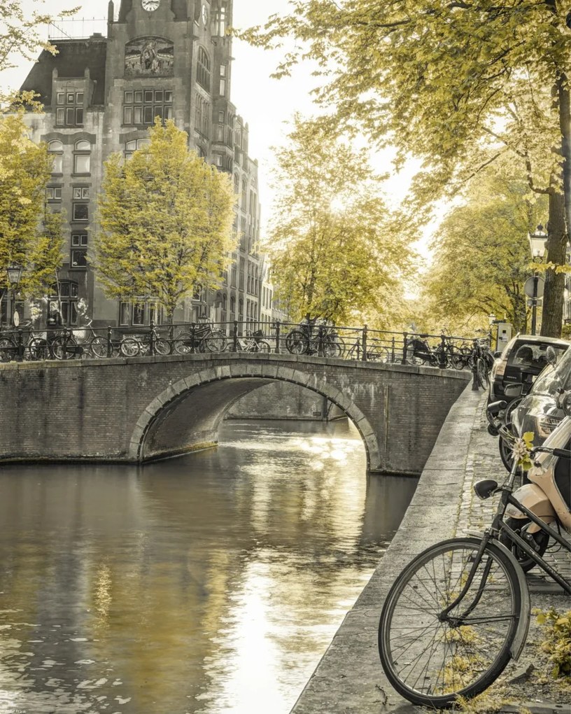 Poszter 40x50cm Csatorna Amszterdam városon át 10, Assaf Frank