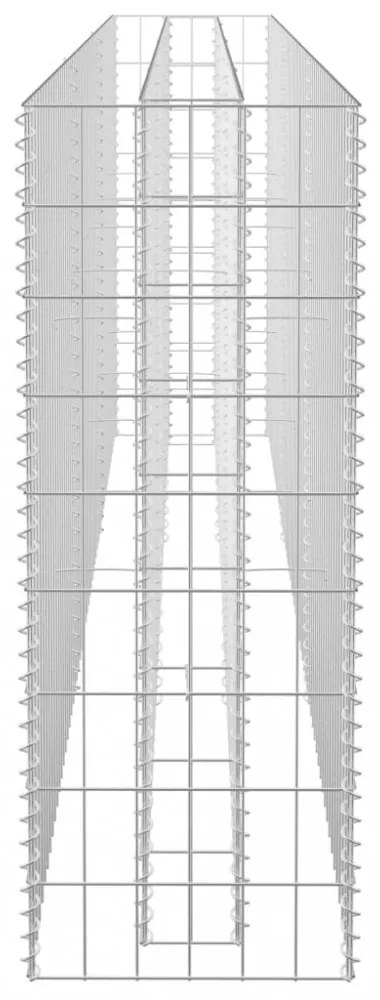 horganyzott acél gabion magaságyás 270 x 30 x 90 cm
