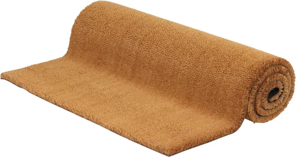 vidaXL természetes színű rojtos kókuszrost lábtörlő 100 x 300 cm