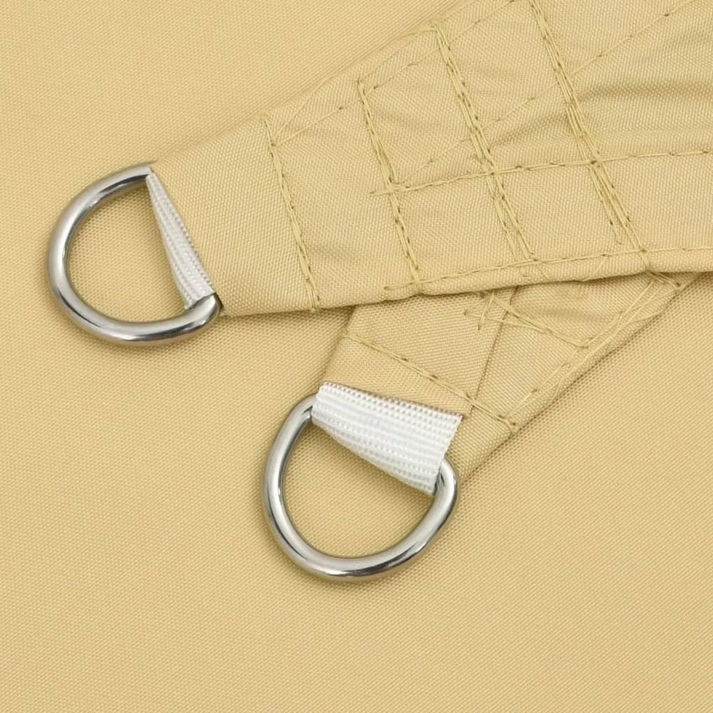 homokszínű 100% poliészter oxford szövet napvitorla 4x2 m