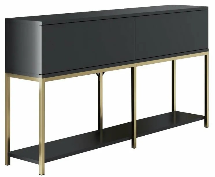 Lord szekrény, antracit és arany