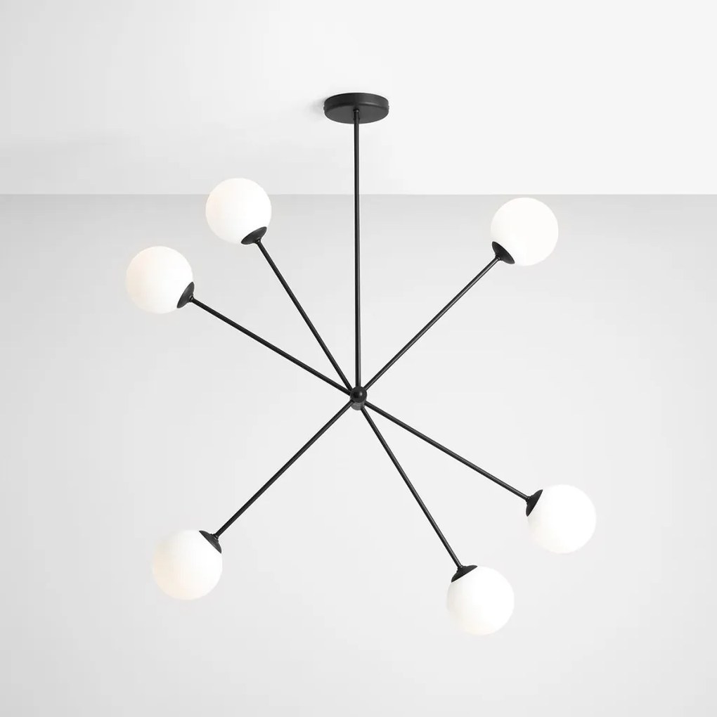 ALDEX 1081PL_K1 OHIO Glamour Függesztett Lámpa Fekete E14 IP20