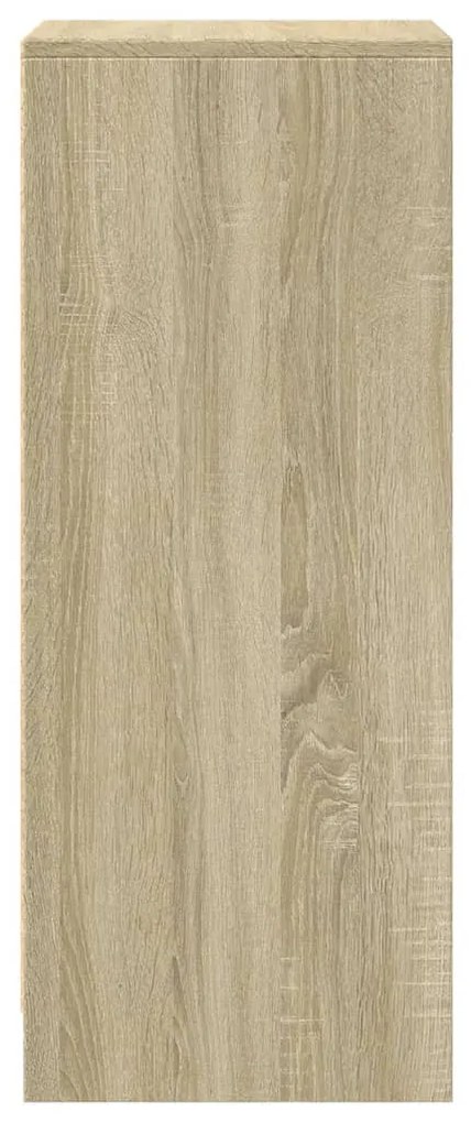 sonoma tölgy szerelt fa tálalószekrény LED-del 42,5x34x85 cm