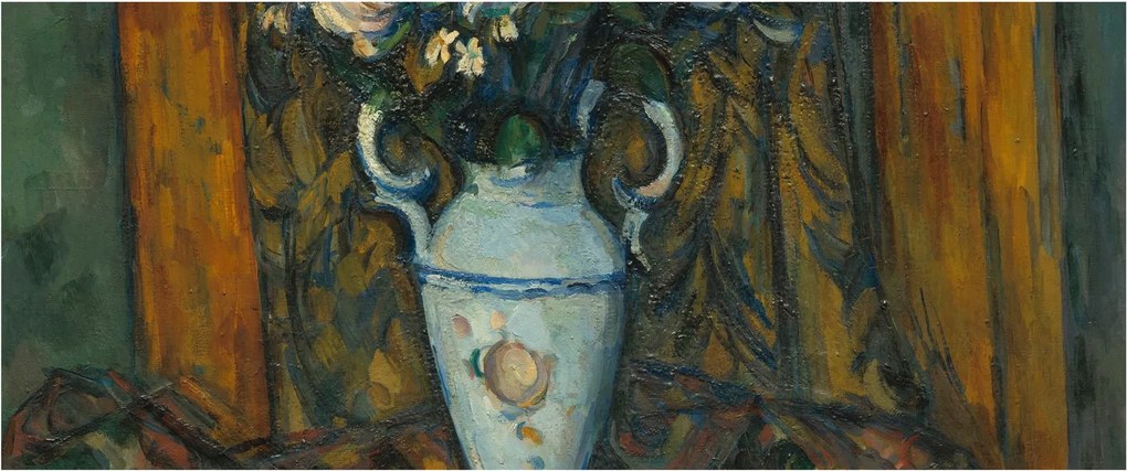 Kép - Paul Cézanne, Vase of Flowers, reprodukciók (120x50 cm)