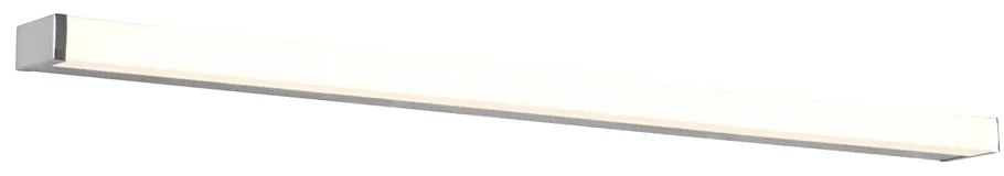 Fényes ezüstszínű LED fali lámpa (hosszúság 120 cm) Fabio – Trio