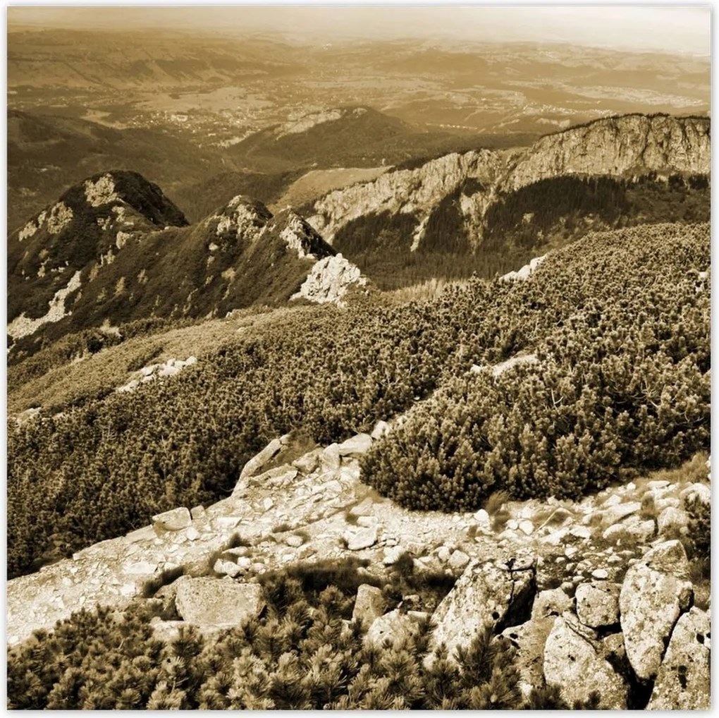 Poszterek 30x30 Tátra Lengyel hegyek Kilátás