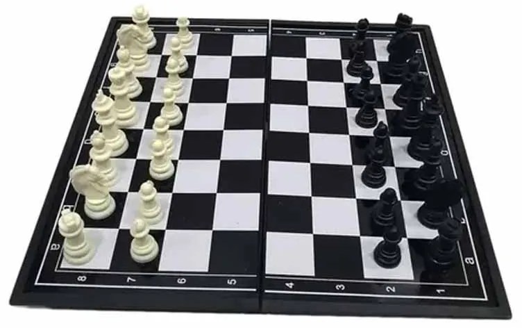 Procart Mágneses sakkjáték, interaktív játék 32 figurával, 32x32 cm-es játéktáblával