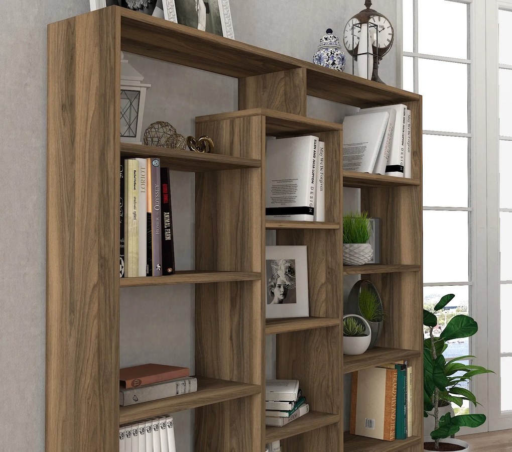 könyvespolc Ample - Walnut