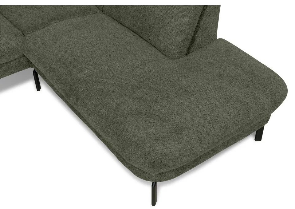 Sötétzöld sarokkanapé (jobb oldali) Gomero – Scandic