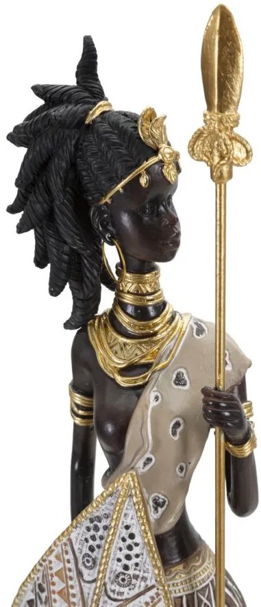 Törzsi masai fiával 11,5x8,5x46 cm