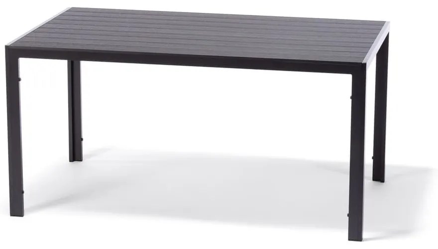 Joanna fekete 4 személyes kerti étkezőszett székekkel és Viking asztallal, 90 x 150 cm - Bonami Selection