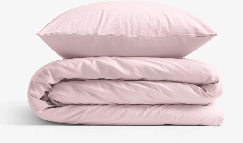 Goldea pamut ágyneműhuzat garnitúra - púderrózsaszín 140 x 200 és 70 x 90 cm