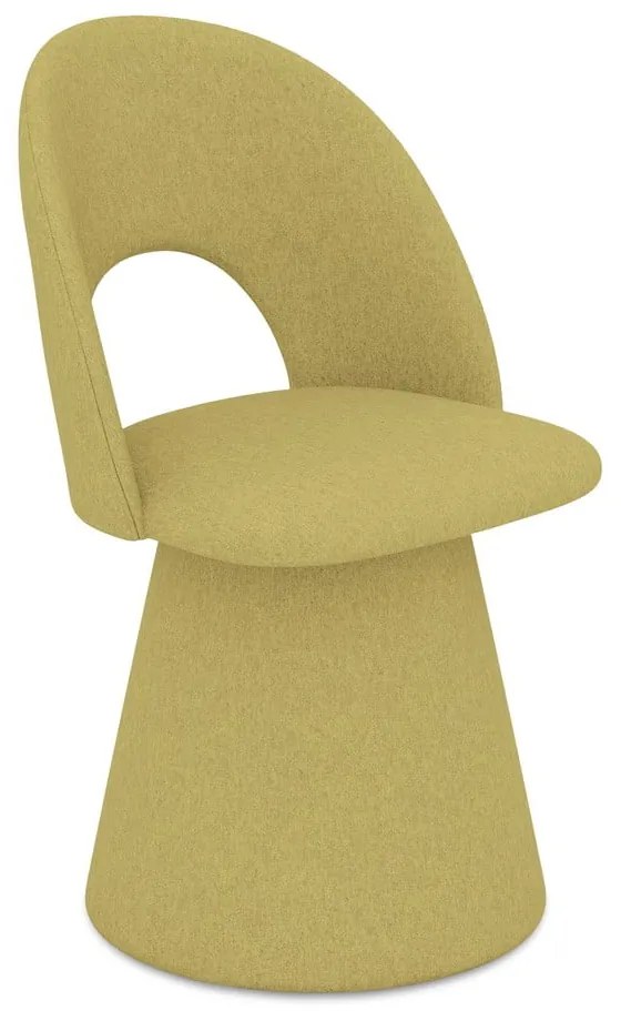 Sárga kárpitozott étkezőfotel Kalo – Makamii