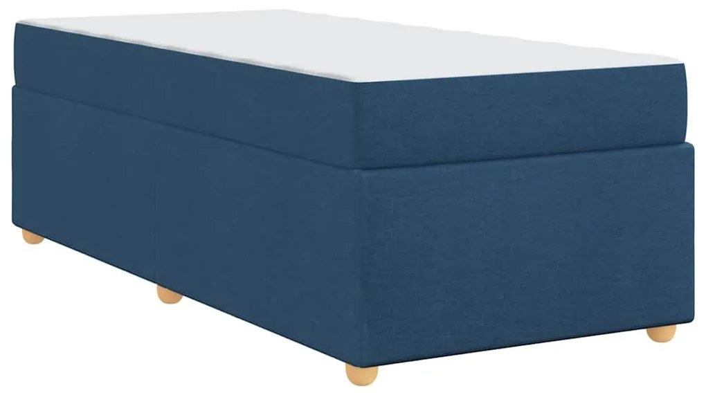 Ágykeret matracmal Kék 80 x 200 cm szövet