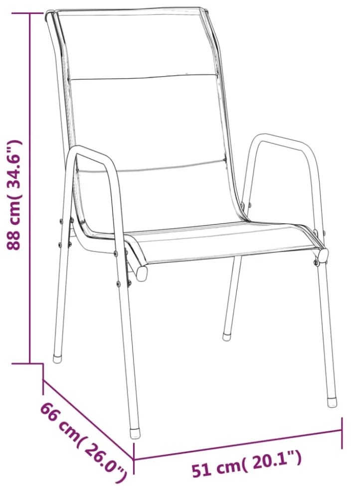 7 részes fekete acél és textilén kerti étkezőgarnitúra