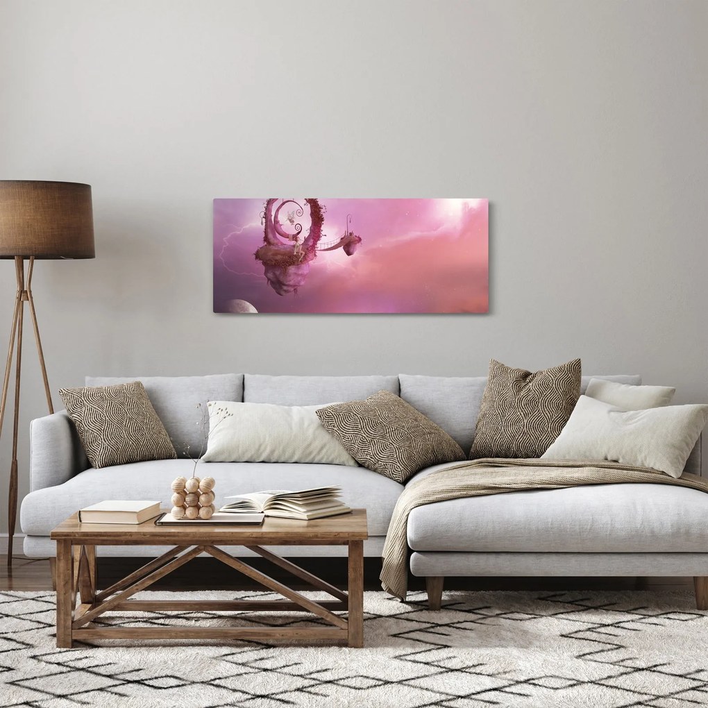 Kép - Tündér egy lebegő szigeten (120x50 cm)