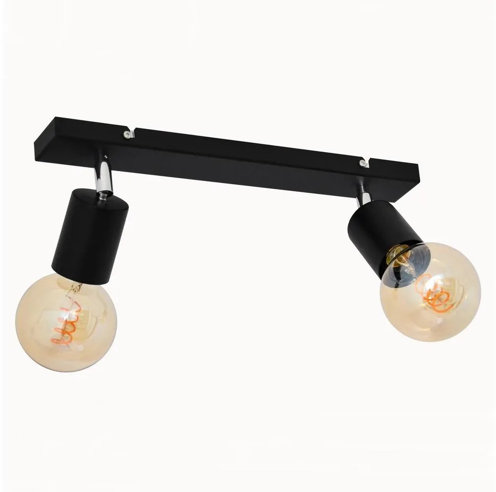 Spotlámpa TUNE 2xE27/20W/230V fekete