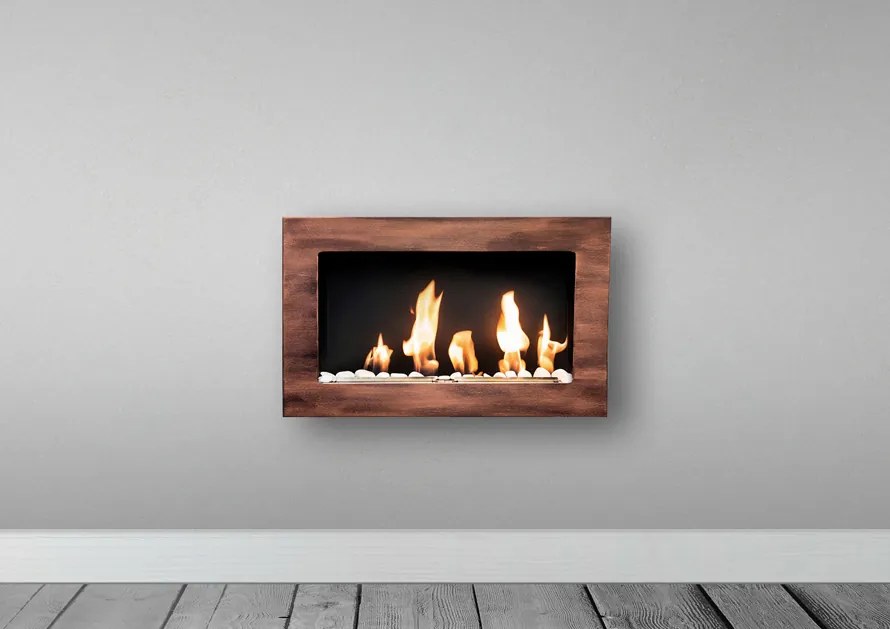 BIO FLAME Easy S Open Patina Réz/Barna biokandalló 65x40 cm