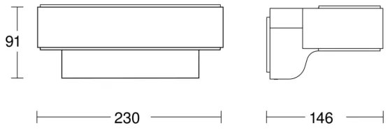 Steinel 079307- LED Kültéri fali lámpa L810C LED/9,8W/230V IP44 antracit