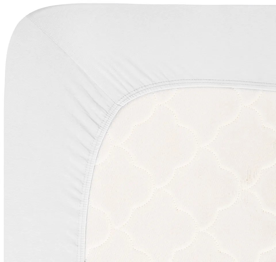 4Home jersey lepedő Luxury fehér , 180 x 200 cm, 180 x 200 cm