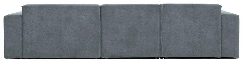 Szürke kordbársony sarokkanapé (jobb oldali) Sting – Scandic