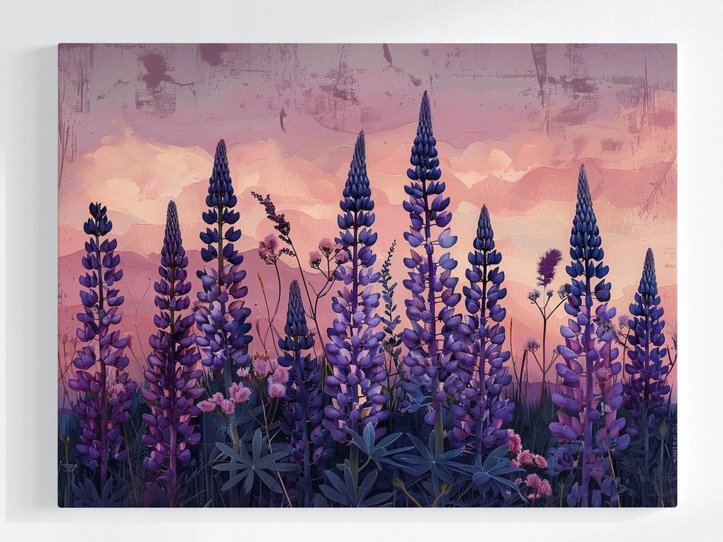 Poszter Természet Rét Virágok Csillagfürt 100x75