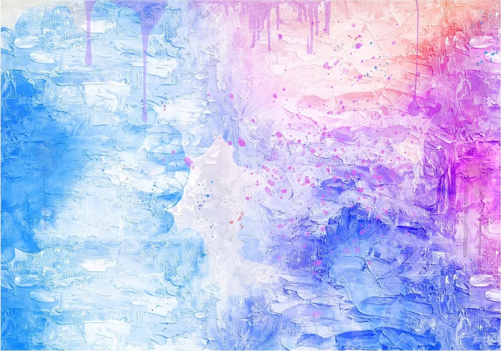 Flizelin fotótapéta Absztrakt Színes Kék Rózsa Lila 416x254 +ragasztó