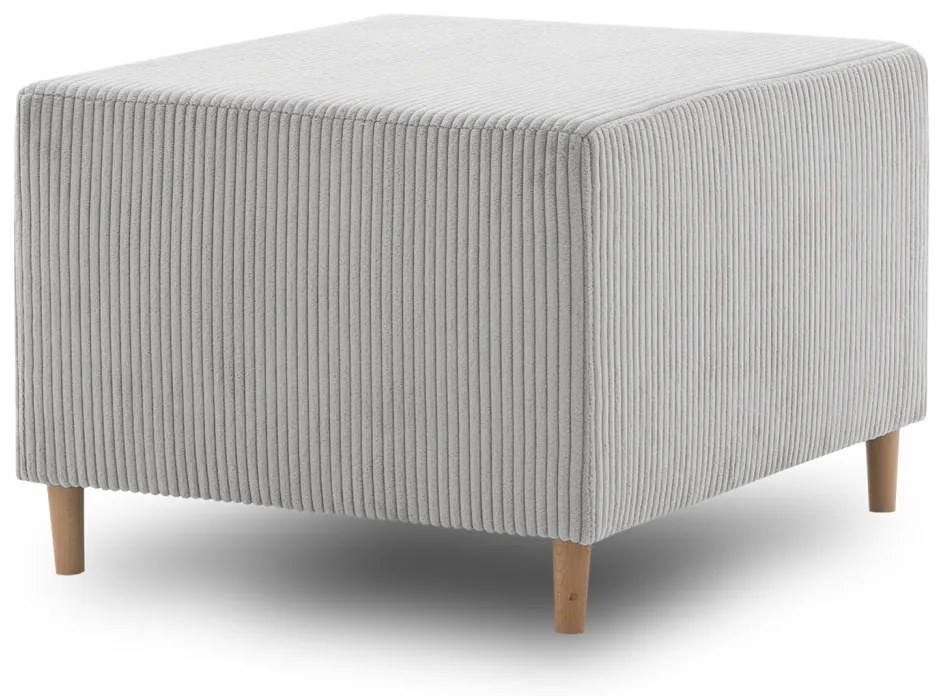 Fireze puff, kordbársony, szürke