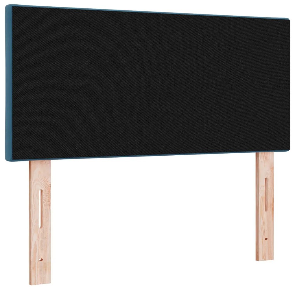 Fejtámla Gyémánt Blokk Design Sötét Kék 90 cm Bársony