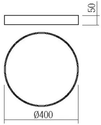 Redo 05-933 - LED Mennyezeti lámpa KNOB LED/36W/230V 3000K-6500K 40 cm fekete