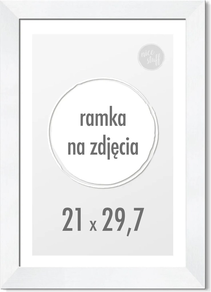 Képkeret A4 21x29,7 cm 29,7x21 Fehér