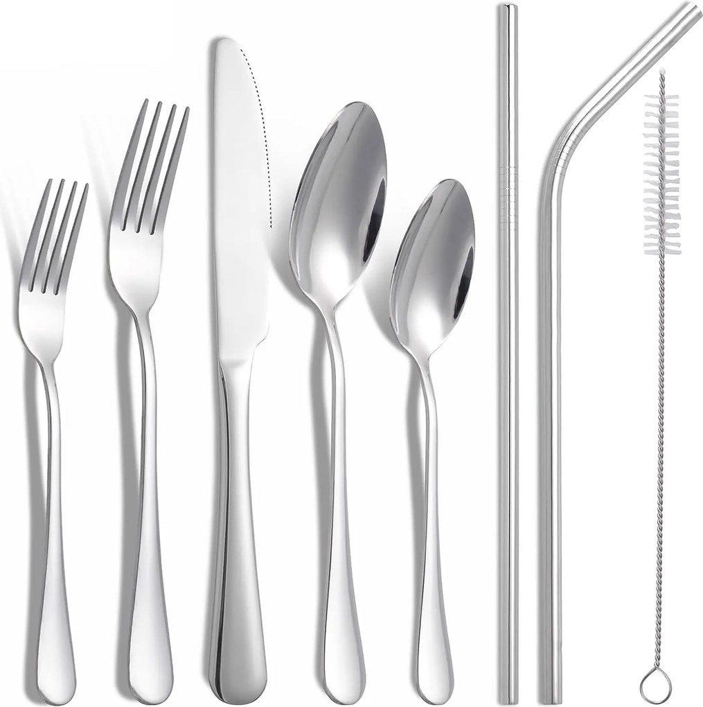 Rozsdamentes acél evőeszköz szett 4 személyes