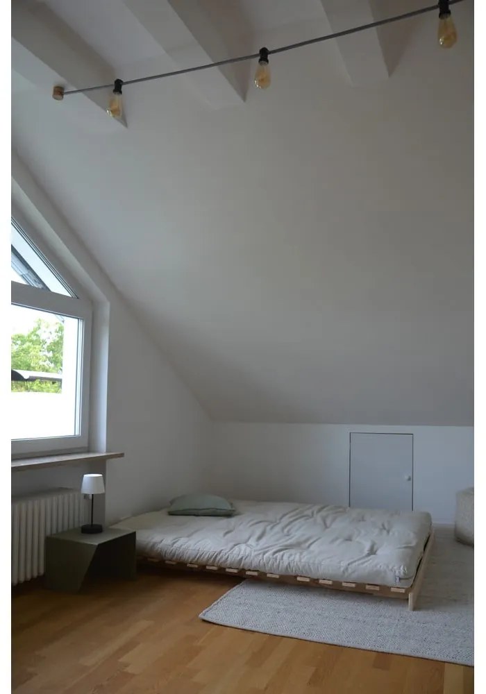 Szürkésbézs len kinyitható kanapé 160 cm Roots – Karup Design