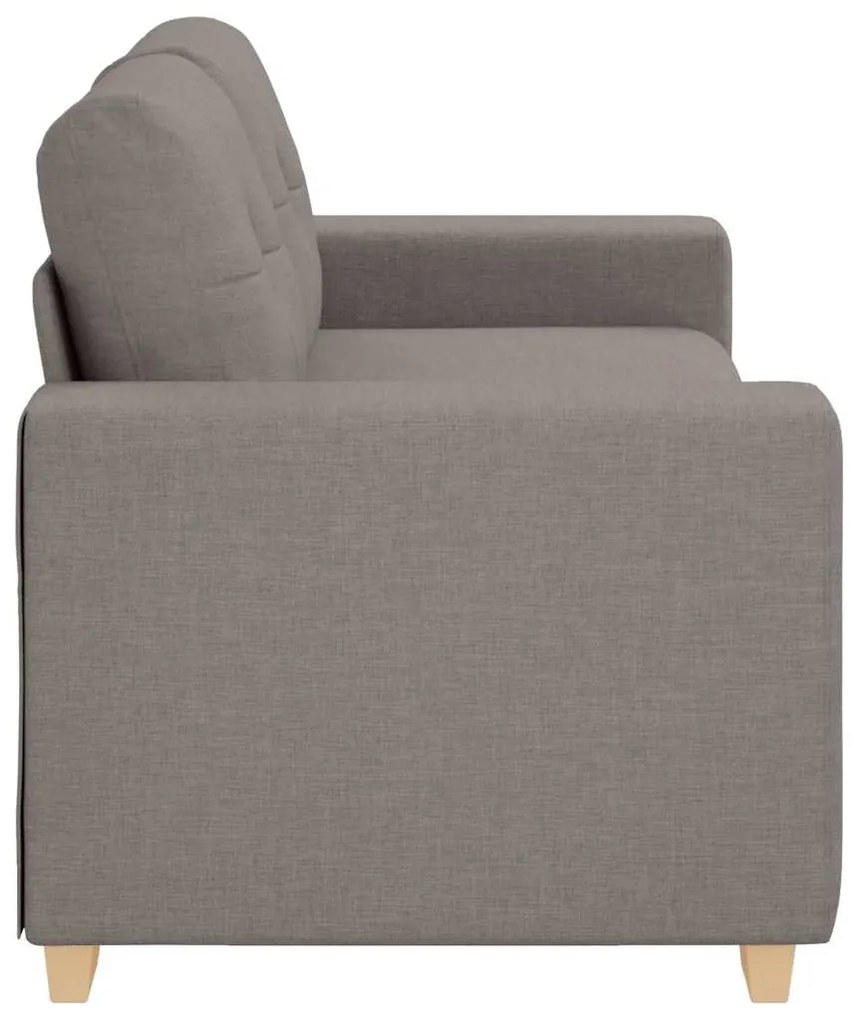 tópszínű szövet loveseat kanapé 140 cm