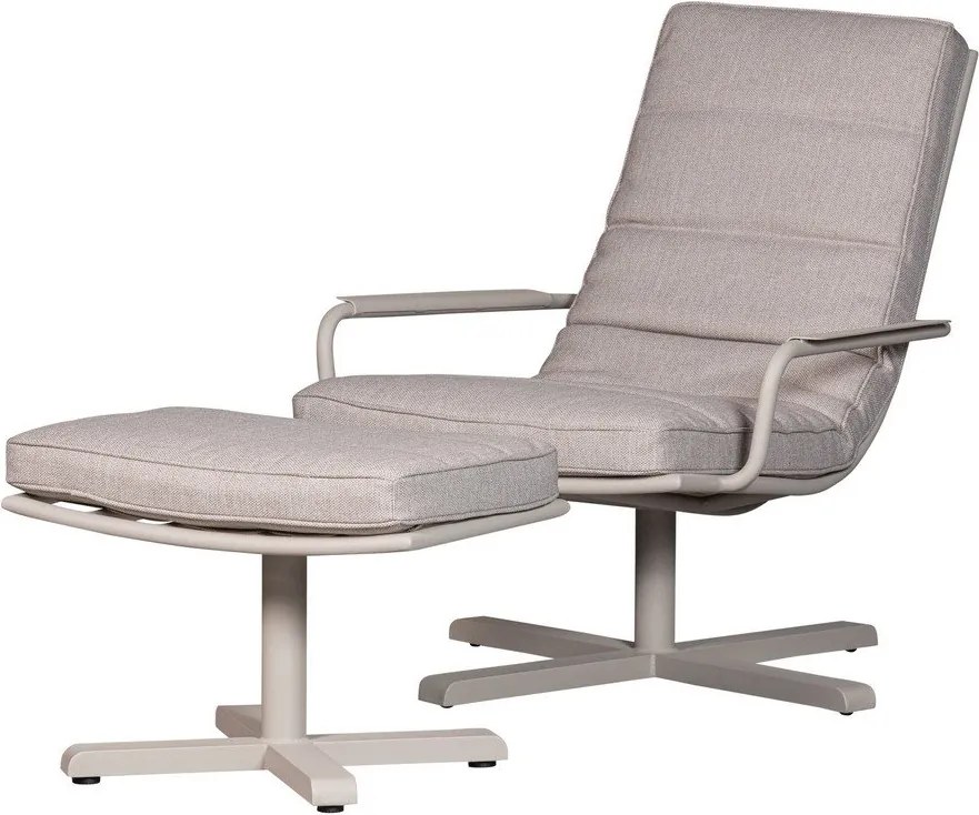 Szürkésbézs kerti puff Coosa – WOOOD