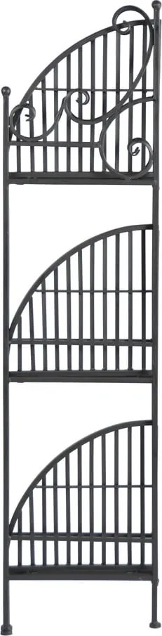 Fekete fém összecsukható virágtartó sarok állvány - Esschert Design