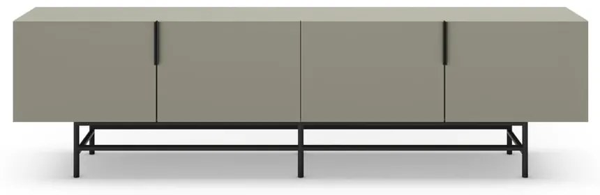 Zöldesszürke TV-állvány 200x63,5 cm Eldia – Marckeric