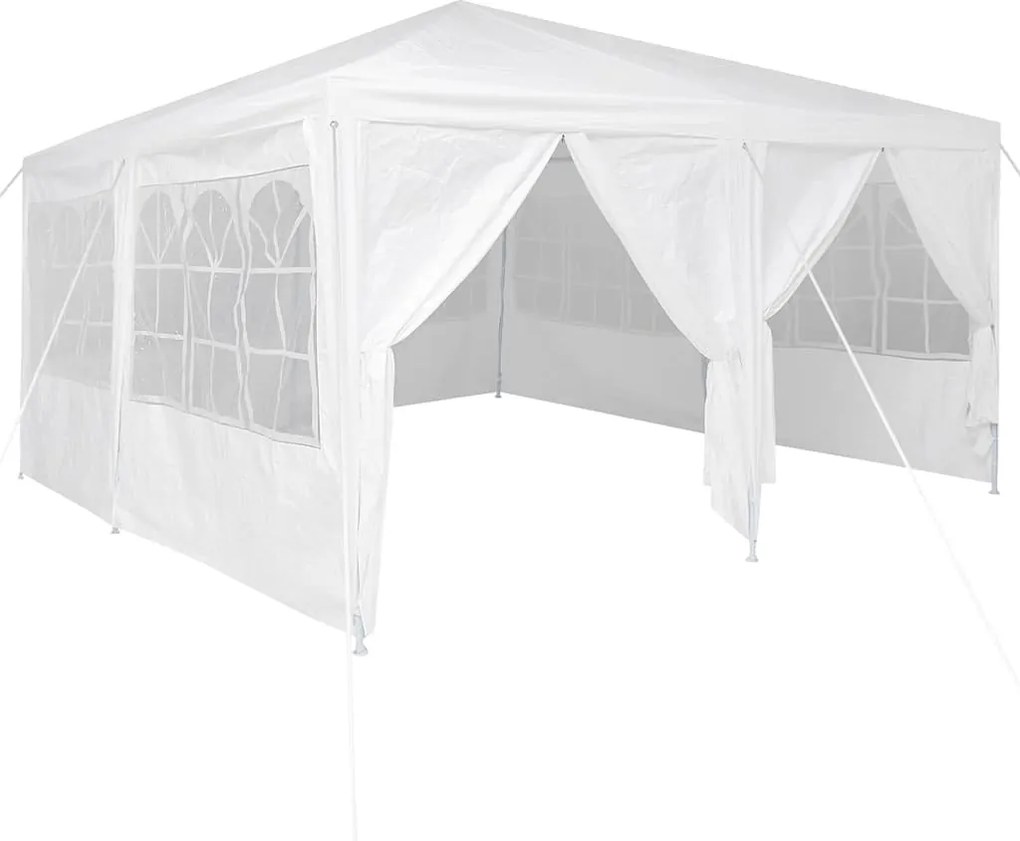vidaXL Partysátor Fehér 400 x 400 x 266 cm Polietilén