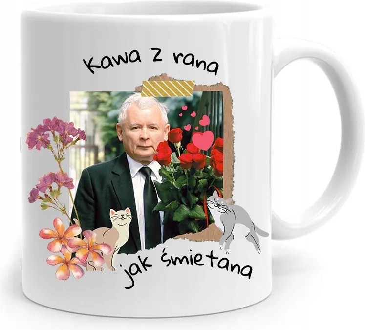 Vicces Bögre A Pis Elnökétől Jaroslaw Kaczynski fényképes nyomtatással