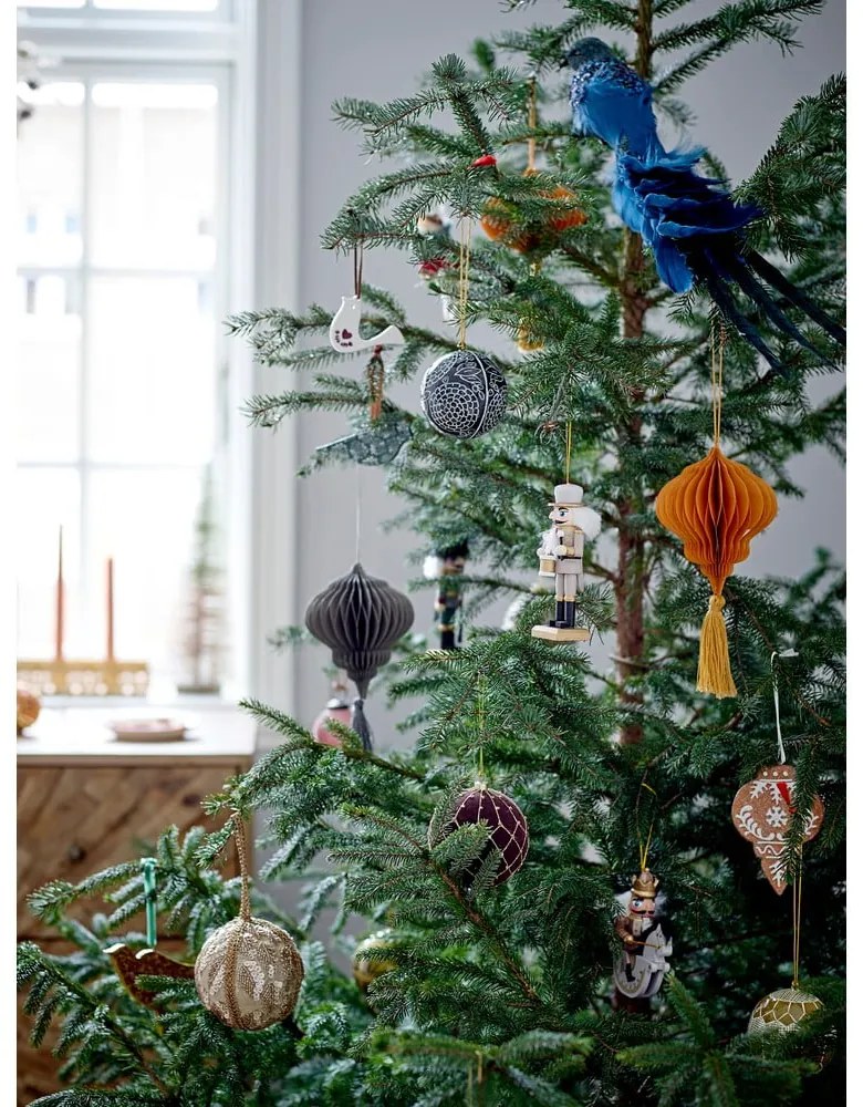 Fa karácsonyfadísz készlet 6 db-os 13 cm Nikita – Bloomingville