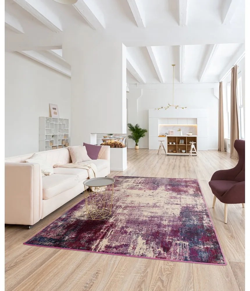Lila szőnyeg 160x230 cm Colores cloud – Asiatic Carpets