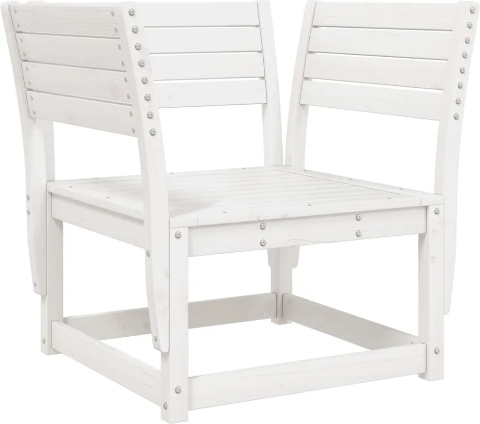 vidaXL fehér tömör fenyőfa kerti szék