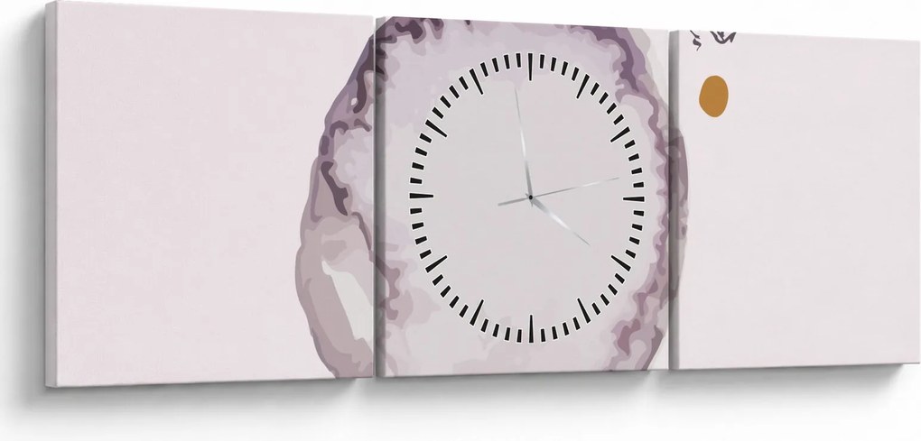 Kép - Lila minimalizmus N⁰4 (órával) (90x30 cm)