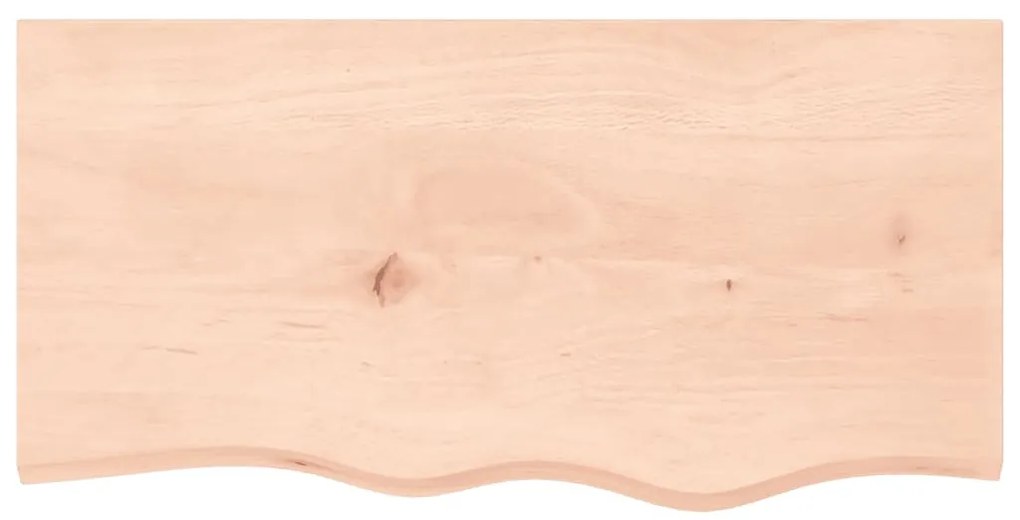 kezeletlen tömör fa fürdőszobai pult 80x40x2 cm