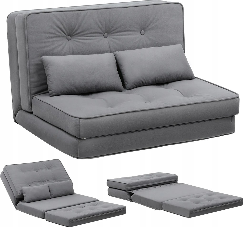 Kanapé Comhoma lusta alvó kanapé 90 x 53 cm szövet szürke/cos29